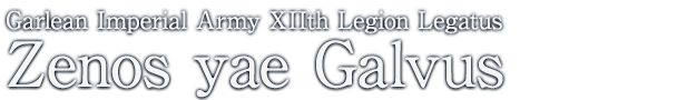 Garlean Imperial Army XIIth Legion Legatus Zenos yae Galvus